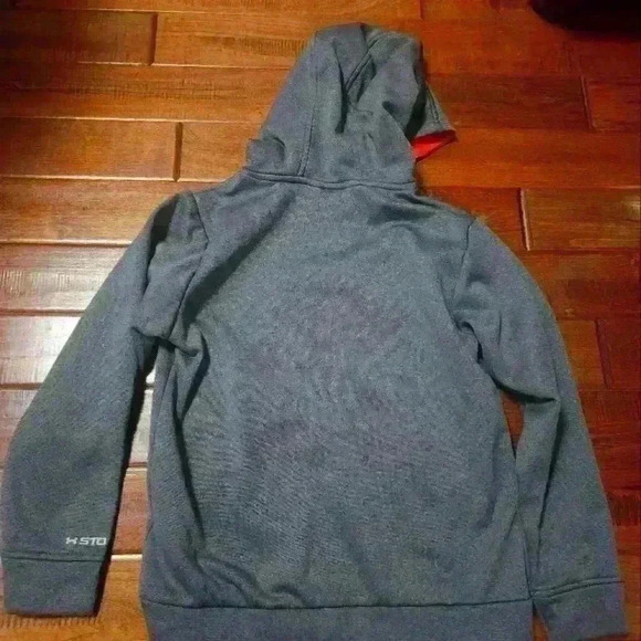 Under Armour heathered gray youth xsmall hoodie - Picture 4 of 4